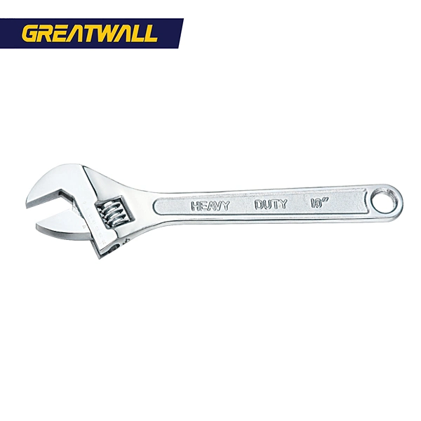 Cr-V Material Heavy Duty Adjustable Wrench 10inch Adjustable Spanner